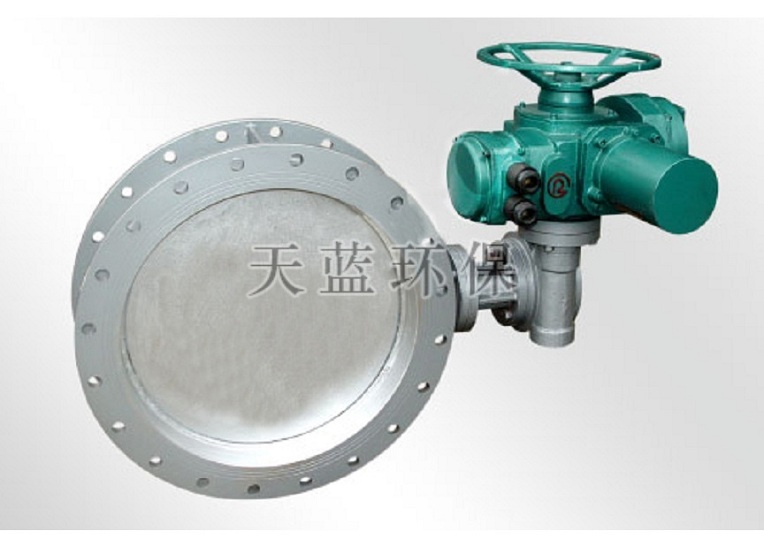 Electric wear resistant dust gas butterfly valve